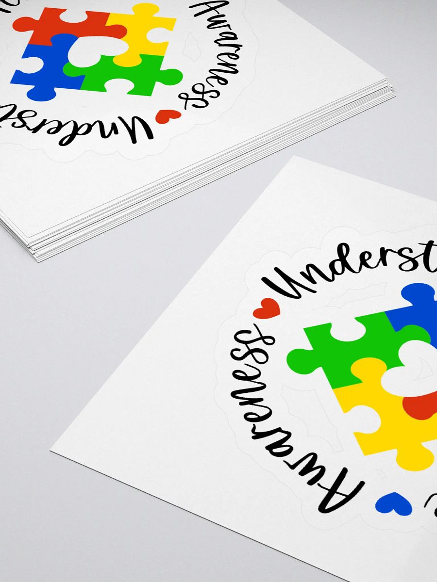 Colorful Puzzle Pieces Kiss Cut Stickers Set product image (4)