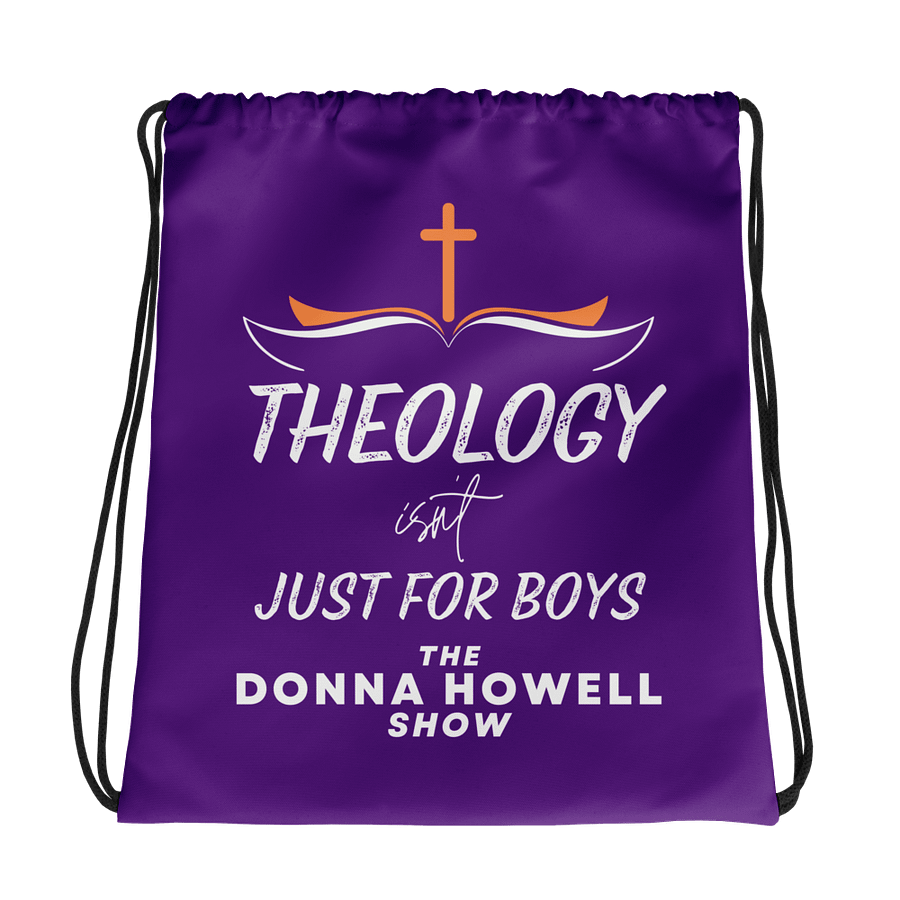Theology Isn't Just for Boys Drawstring Bag product image (1)