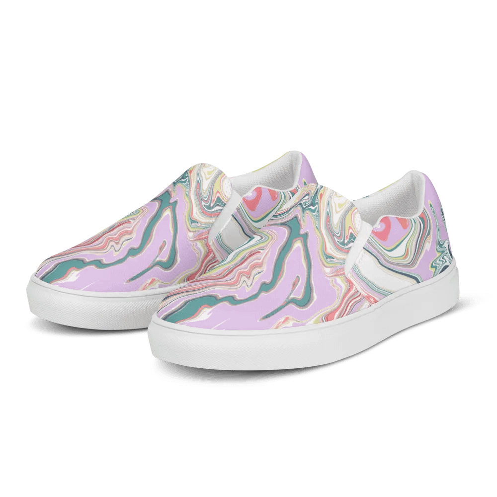 Psychedelic Swirl Women's Slip-Ons product image (5)