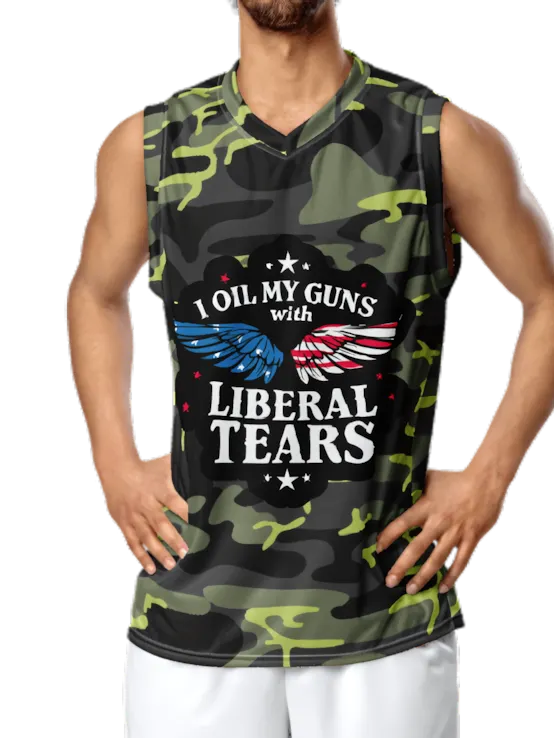 Basketball Jersey: Liberal Tears Gun Oil product image (1)
