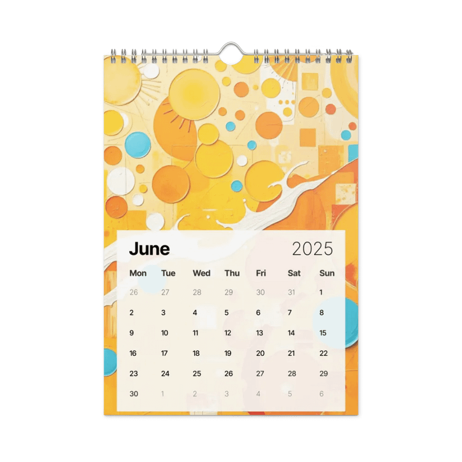 ART ABSTRACT WALL CALENDAR 2025 product image (8)