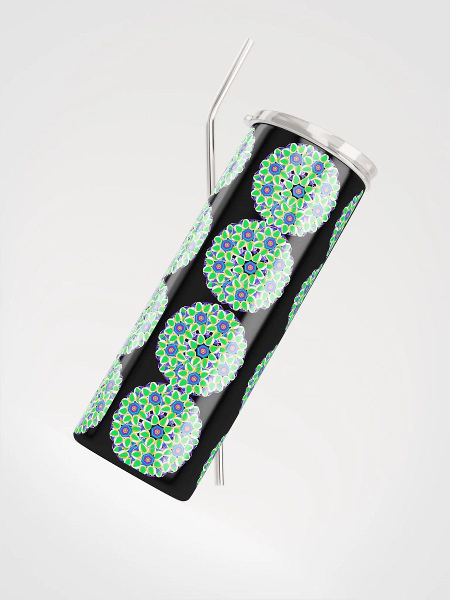 Miniaday Designs Green Kaleidoscope Stainless Steel Tumbler product image (8)
