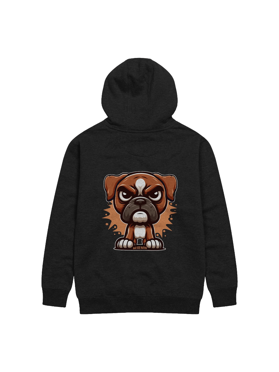 Boxer Angry Pup (Natural Ears) - Premium Adult Unisex Hoodie product image (1)