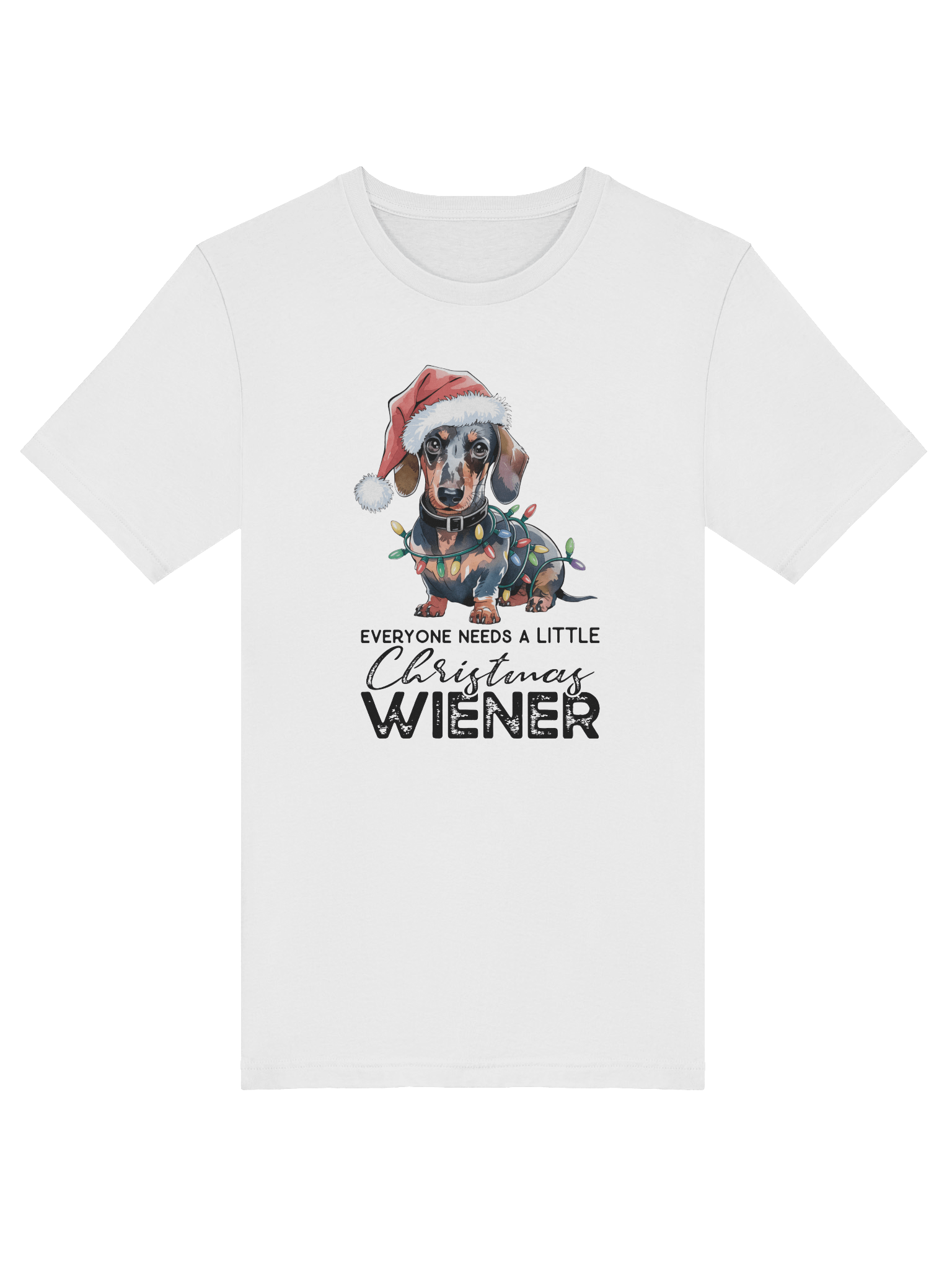 Everyone Needs A Little Christmas Weiner - Santa Hat Dachshund T-Shirt product image (6)