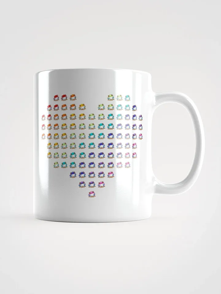 Rip the Frog Pride Heart White Glossy Mug product image (2)