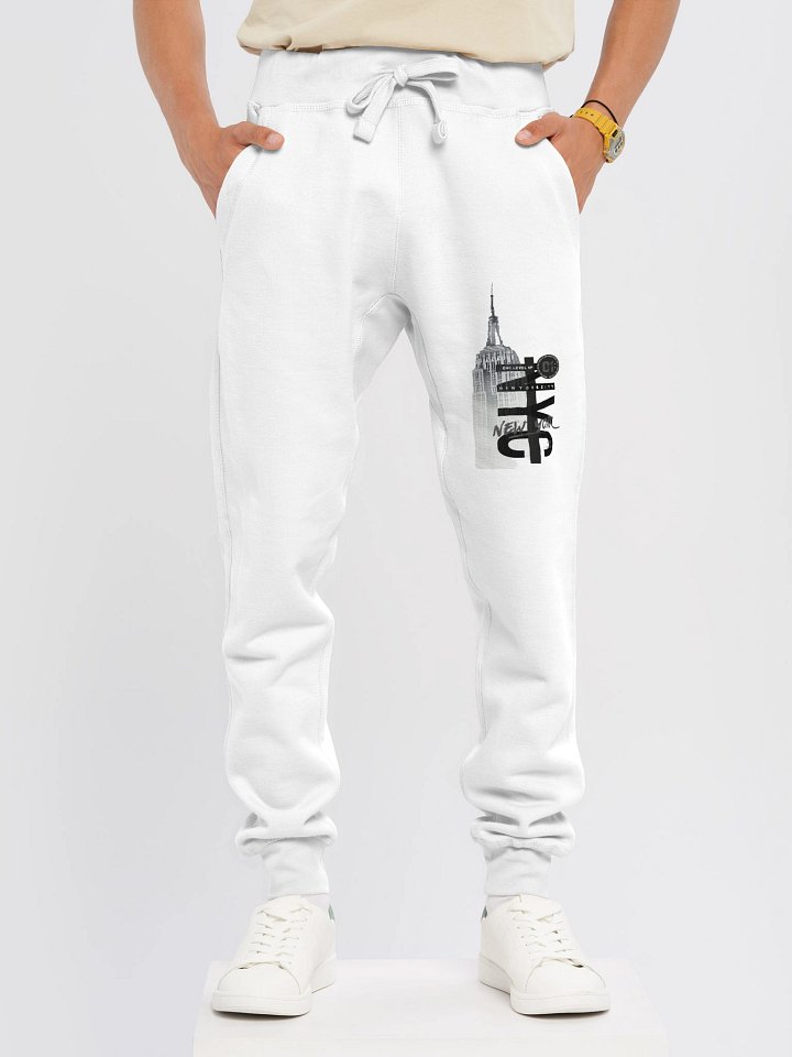 NYC Skyline Print Lane Seven Fleece Joggers product image (1)
