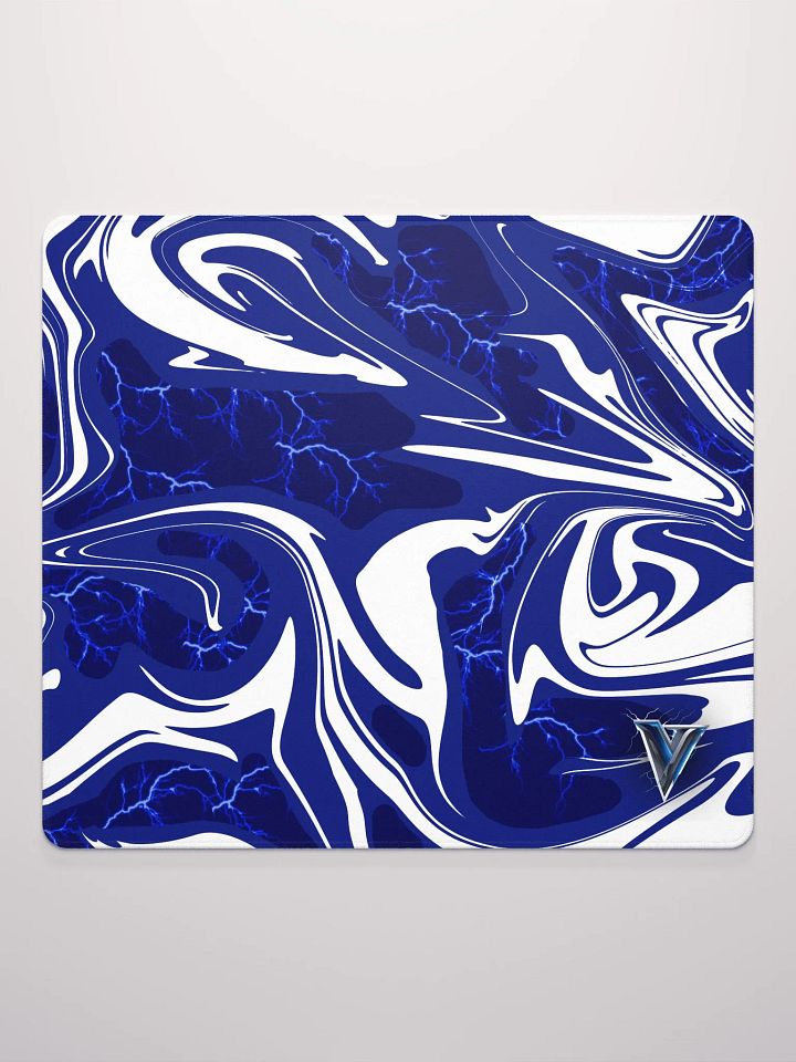 White x Blue Mouse Pad product image (2)