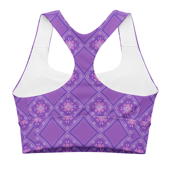 Lilac_Pattern Sports Bra product image (1)