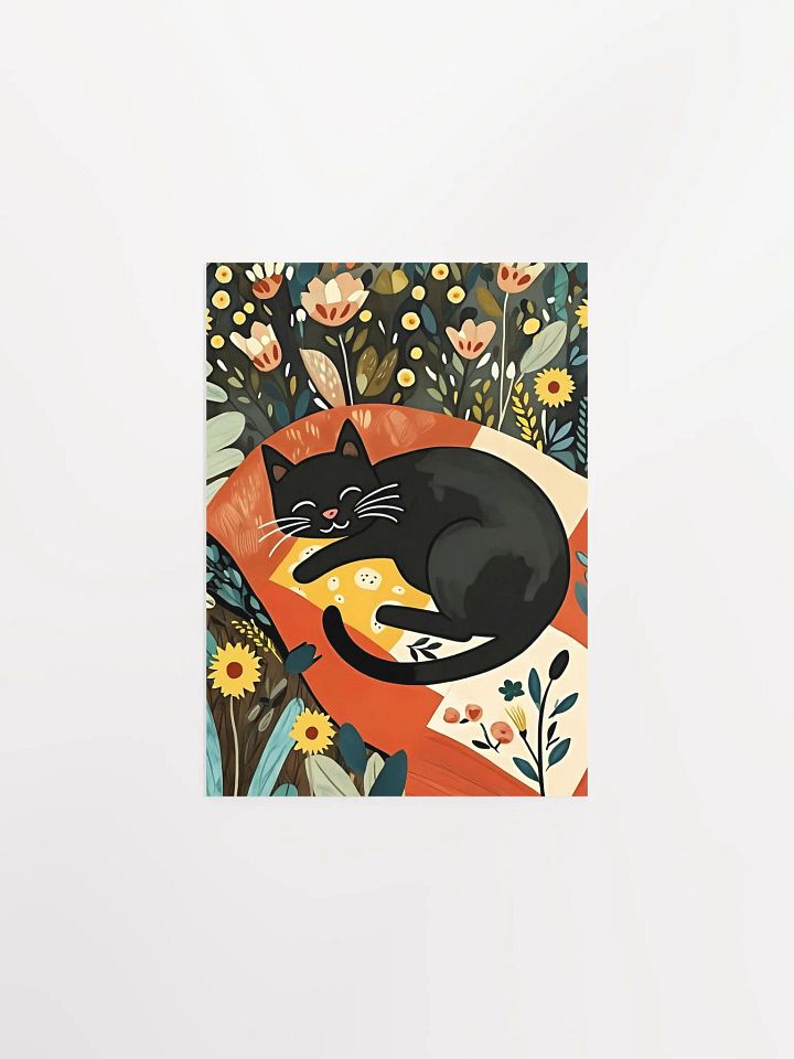 Modern Folk Art (No Frame) - Whiskers and Blooms Matte Poster product image (9)