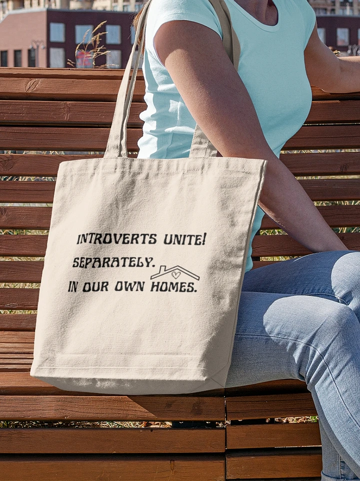 Sarcastic introvert homebody canvas tote bag - 