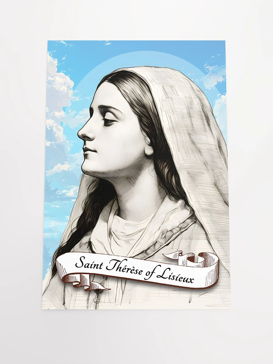 Saint Therese Of Lisieux Patron Saint of Foreign Missions, Missionaries, Priests, People Who Lost Parents, Florists, Sick People, Pilots, Aviators, Matte Poster product image (3)