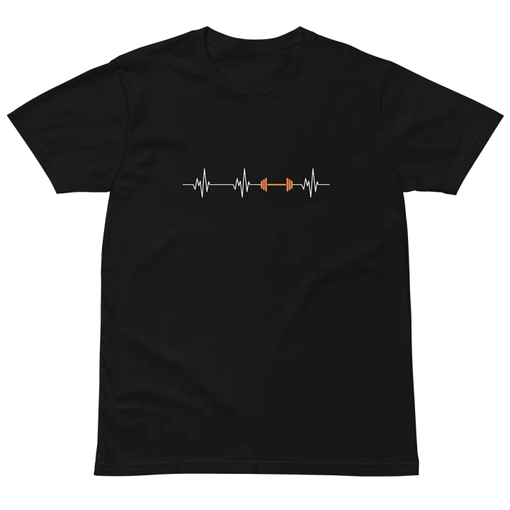 Heartbeat Weight Lifting Unisex Premium T-Shirt product image (2)