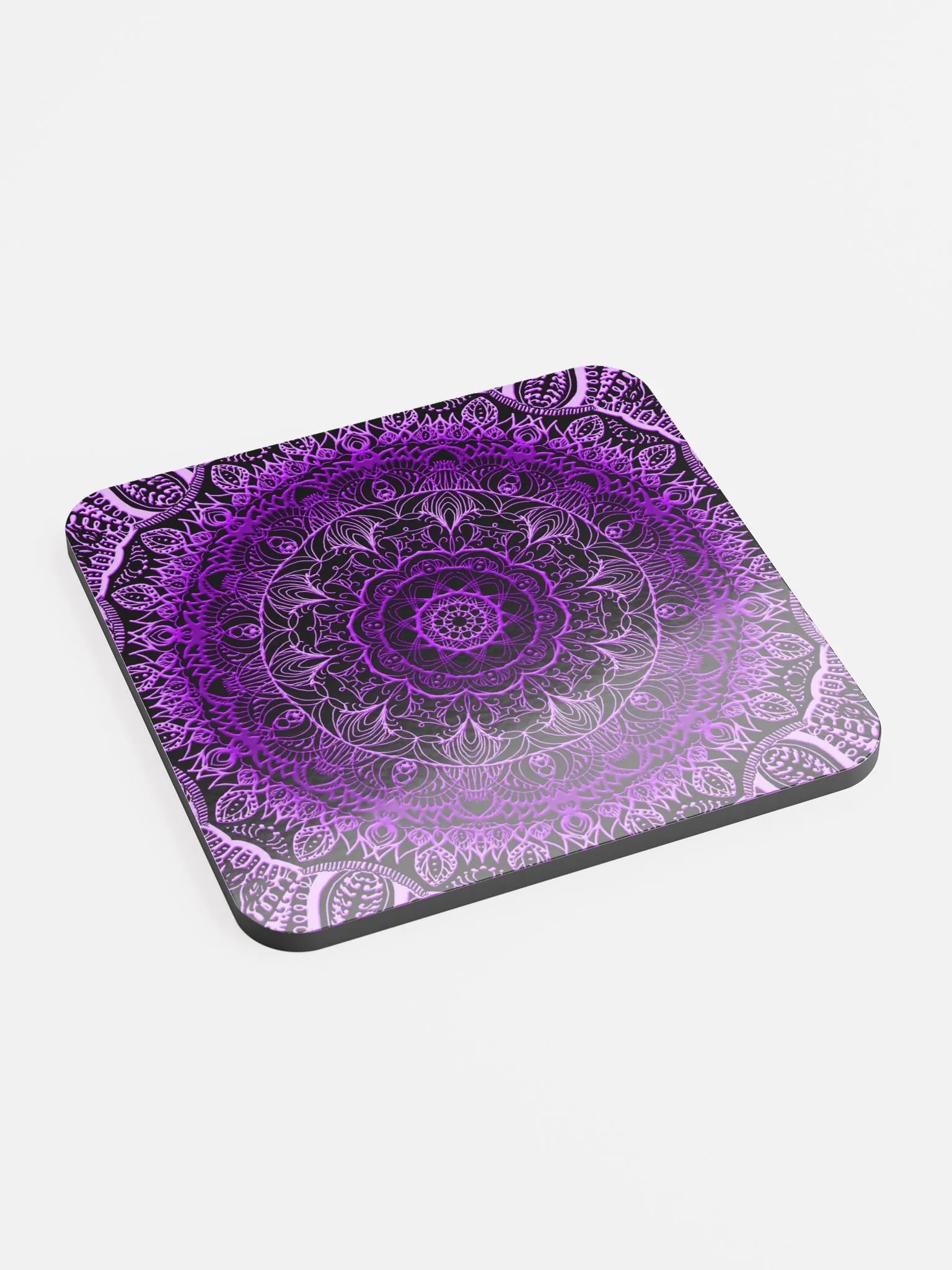Mystical Mandala Glossed Cork Coaster product image (2)