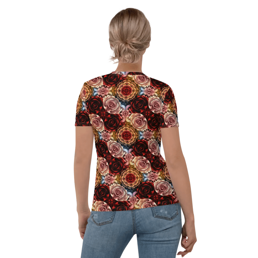 Rose Garden Dream Women's Crew Neck Tee product image (3)