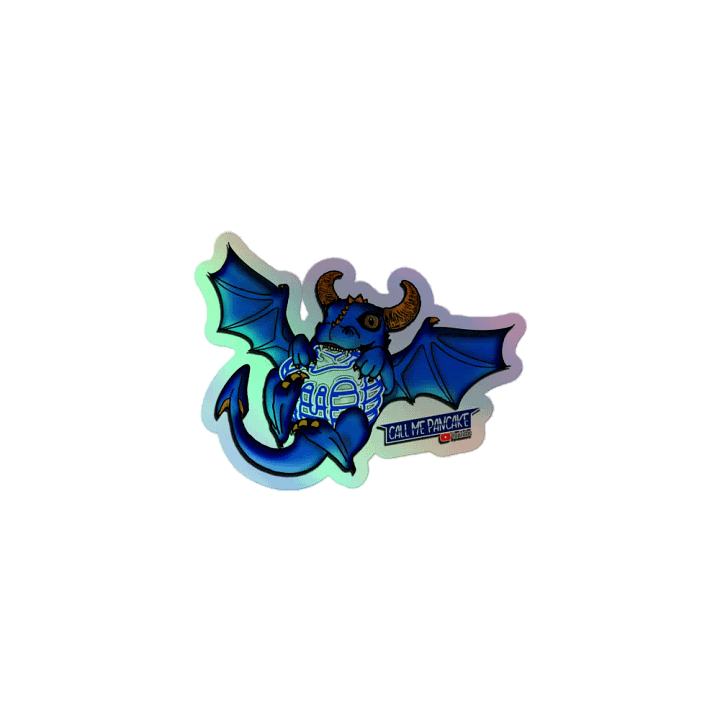 Holo Dragon eats Pancake sticker! product image (1)