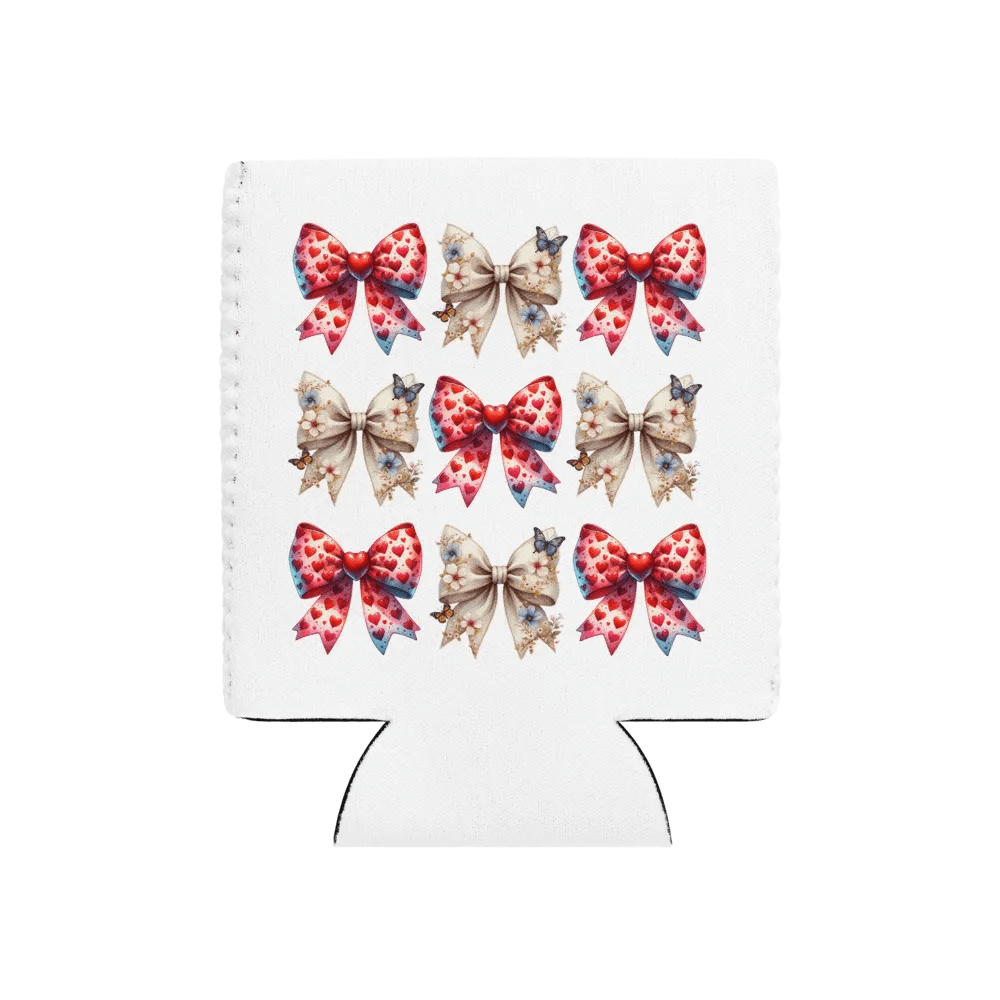 Spring Bows Heart Can Cooler product image (1)
