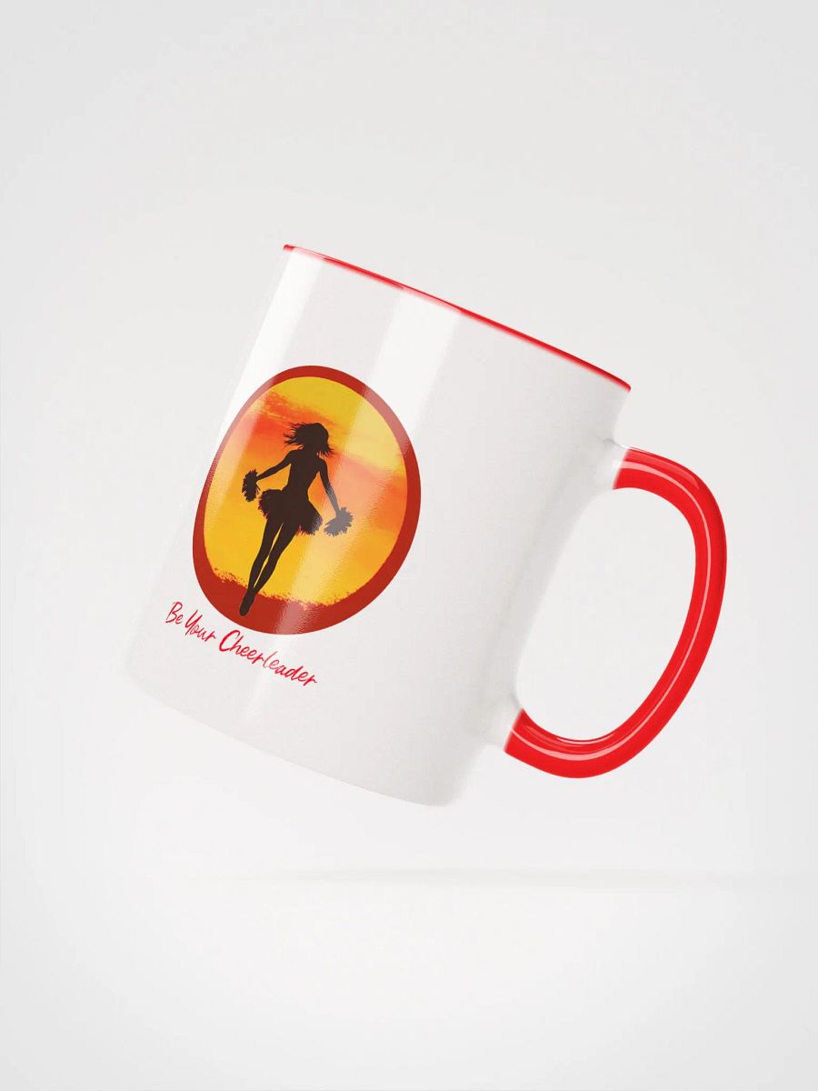 "Be Your Cheerleader" Red and White Mug product image (4)