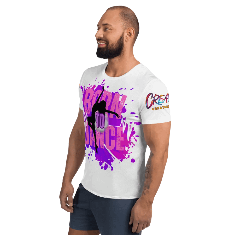 Born to Dance Her Silhouette Huge Print Athletic Tee product image (8)