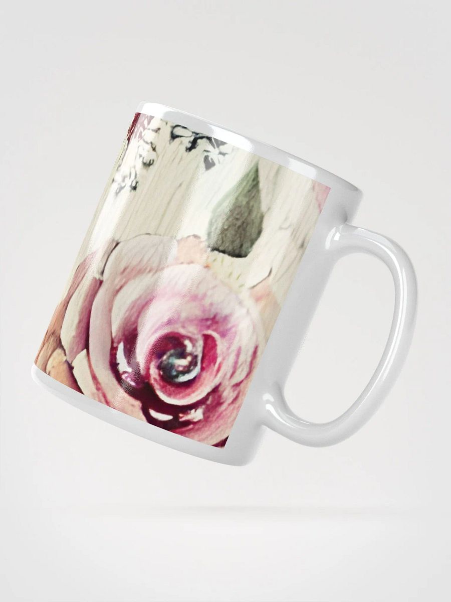 Shabby chic floral mug product image (3)