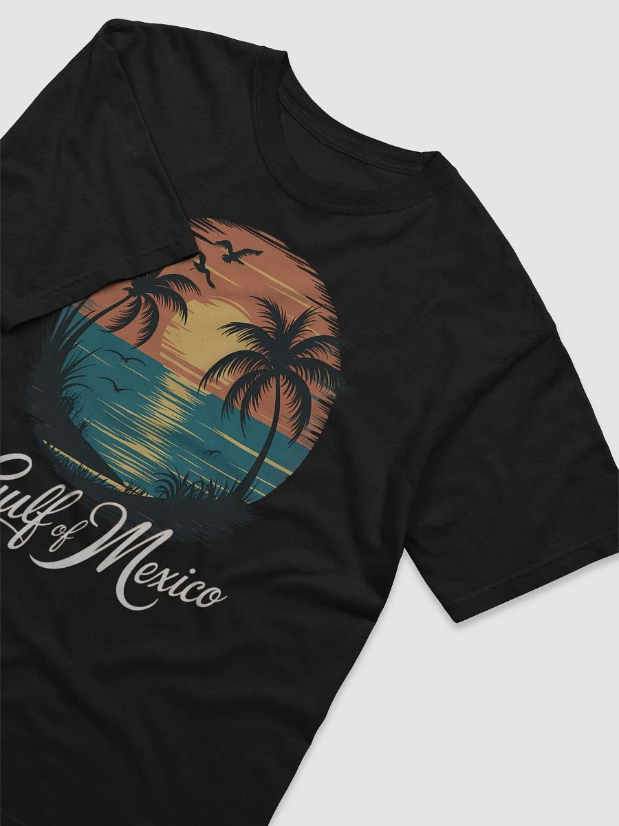 Vintage Gulf of Mexico Sunset T-Shirt – Tropical Beach Palm Tree Graphic product image (13)