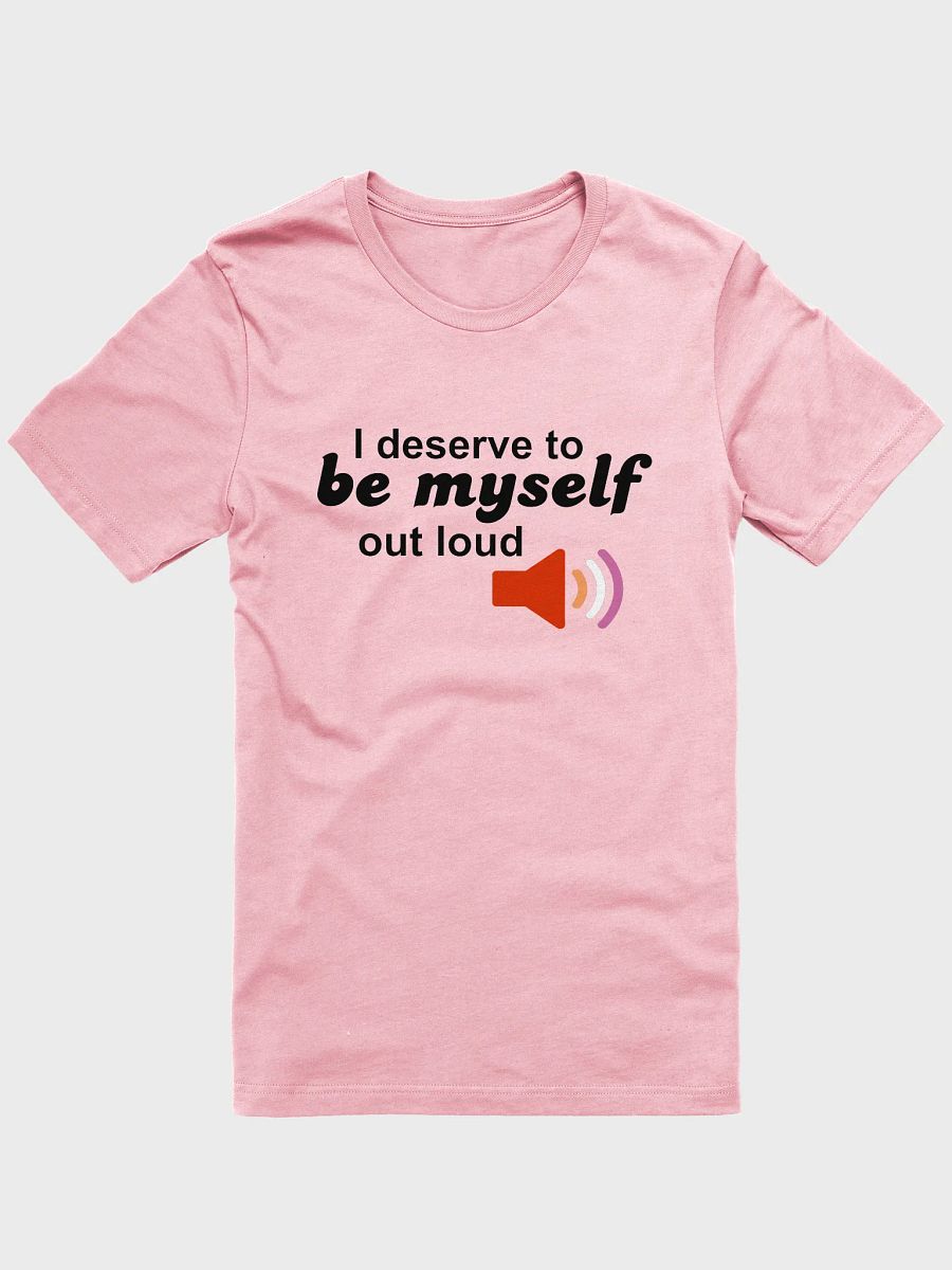 be myself out loud lesbian t-shirt product image (1)