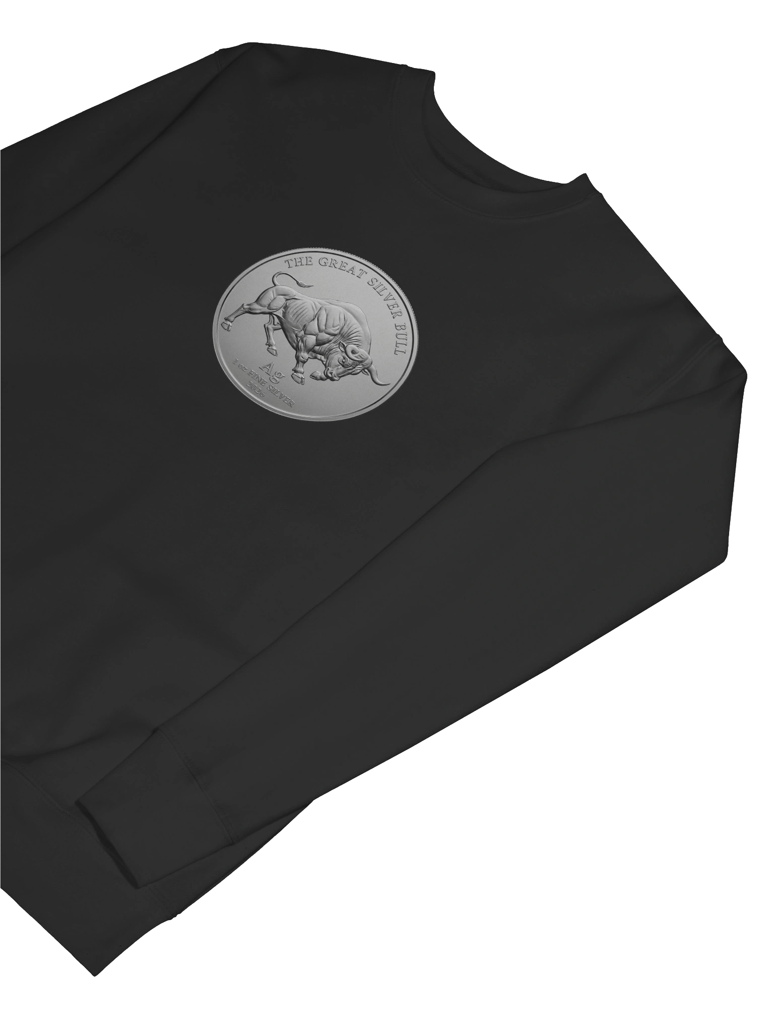 The Great Silver Bull Coin Crew-Neck Sweater product image (7)