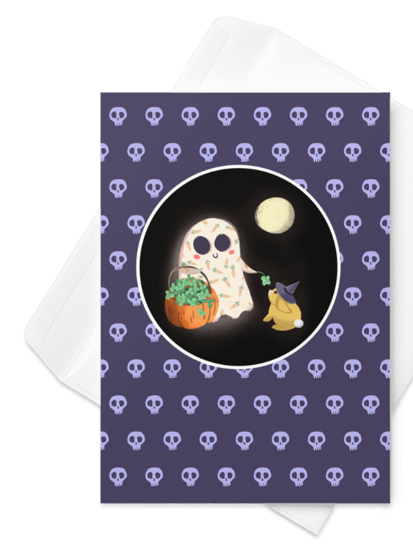 Little Ghost's Magic Friend - Greeting Card product image (5)