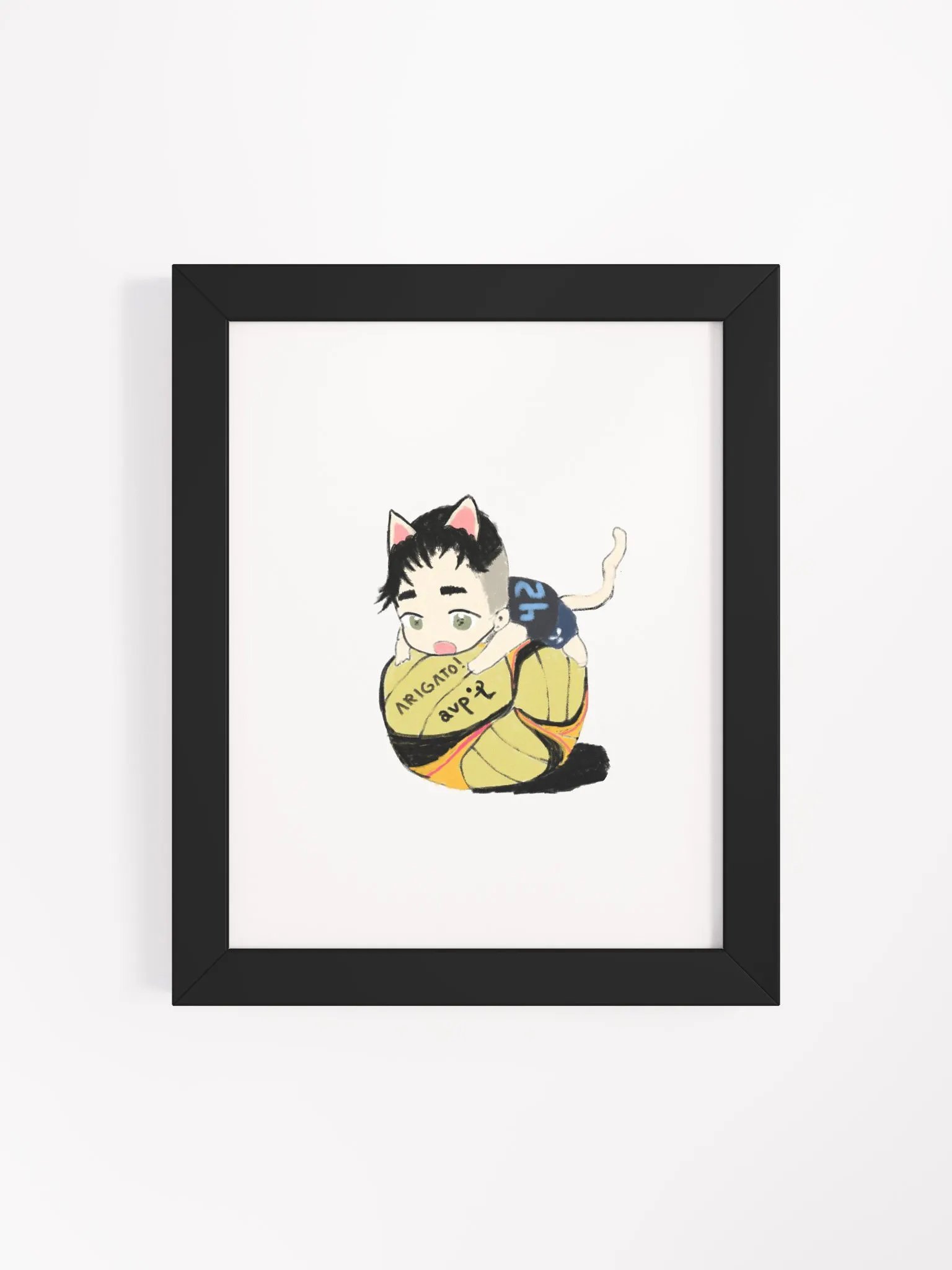 Arigato Neko Volleyball Poster product image (65)