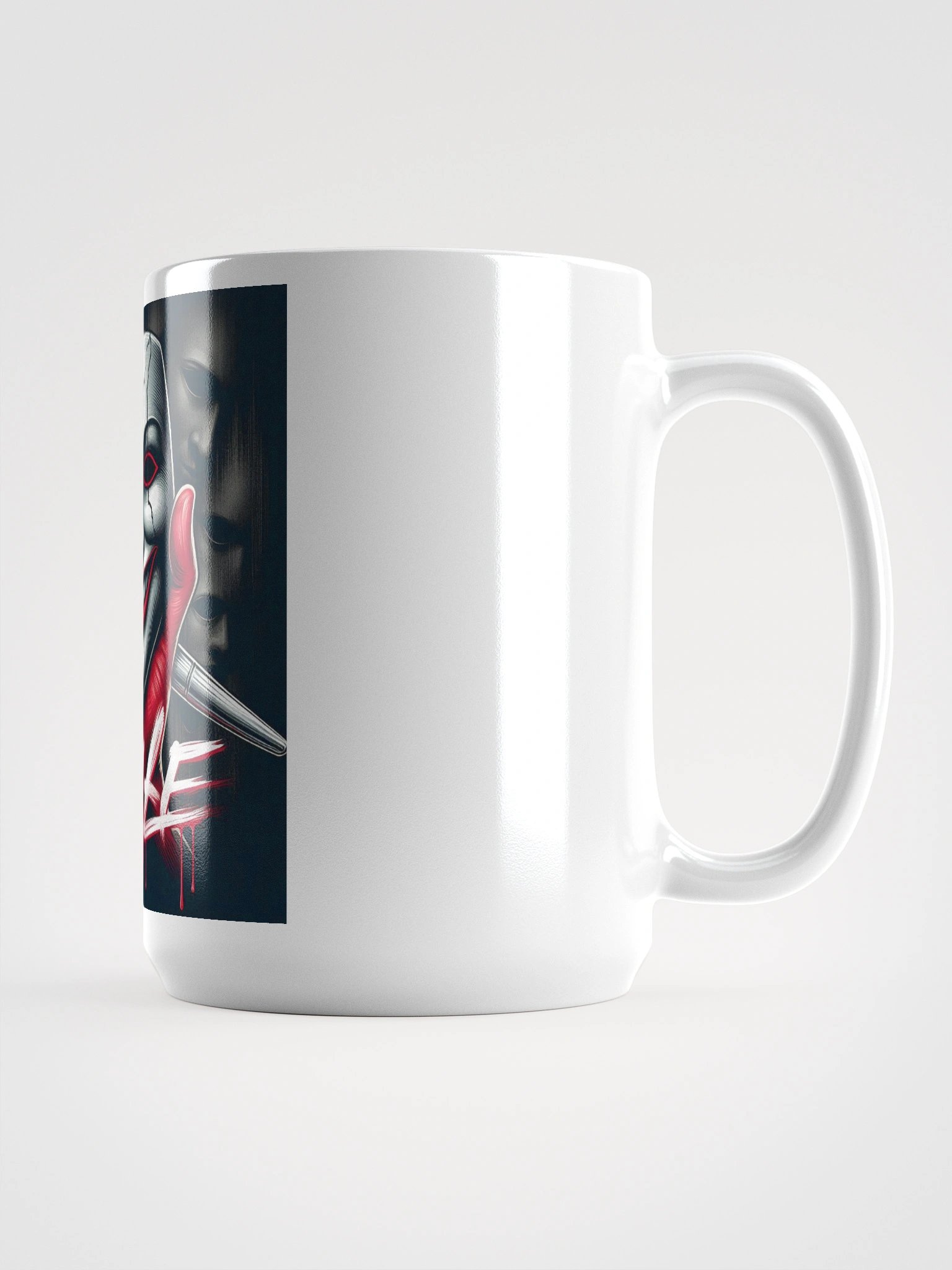 Feathered AD Logo White Glossy Mug product image (1)