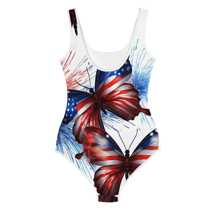 4th of july Butterfly Youth Swimsuit product image (4)