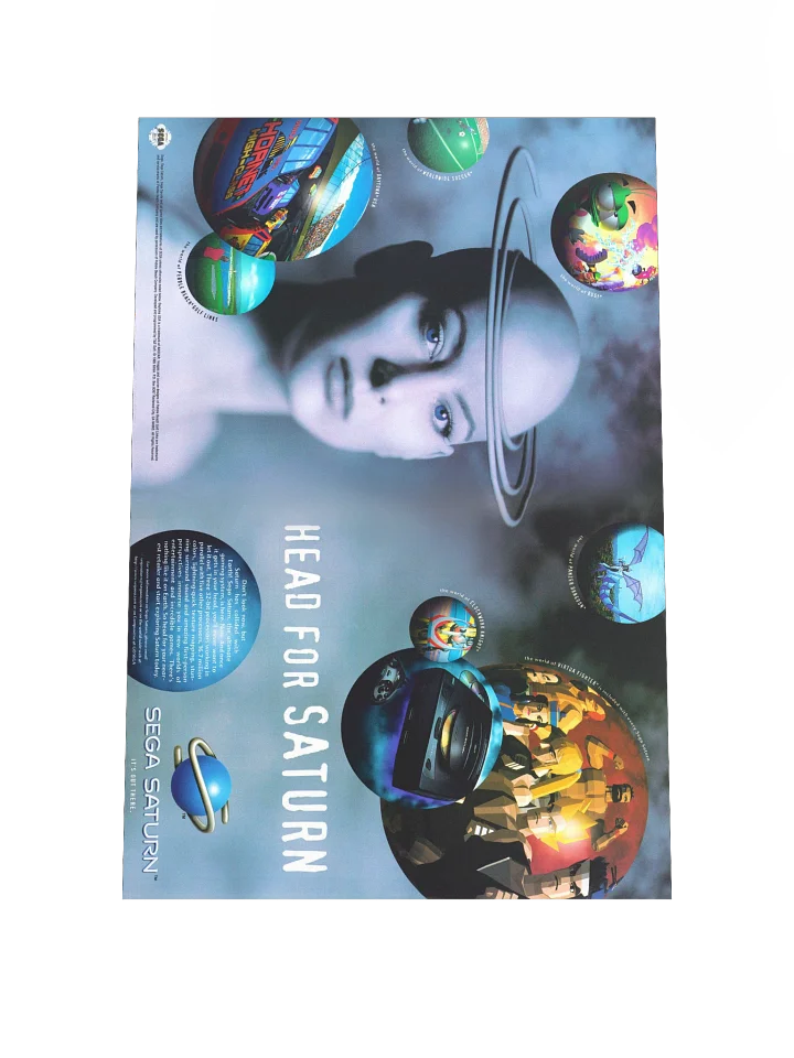 SEGA Saturn - Promotional Poster/Flyer product image (1)