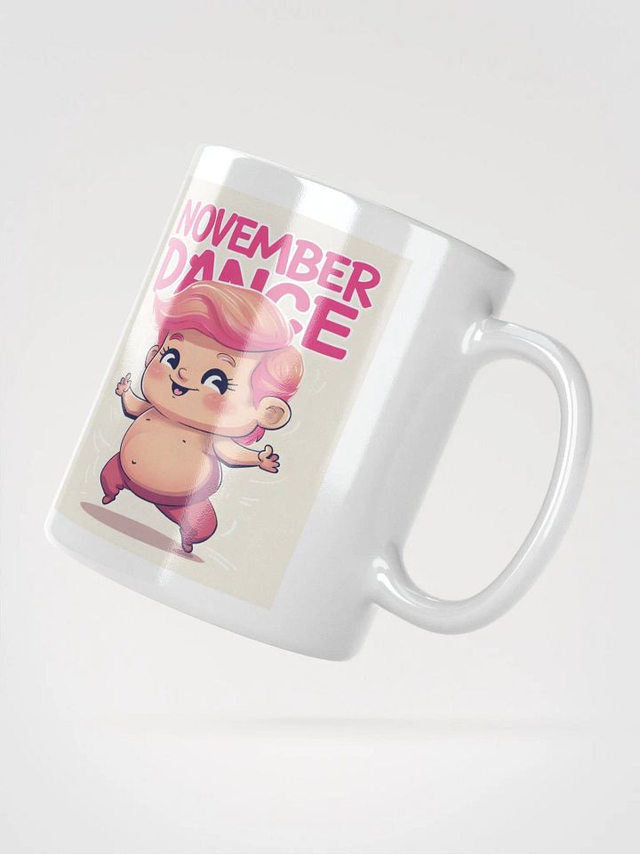 November Dance" Funny Trump Cartoon Mug – Glossy White Election Gift for Trump Supporters product image (4)