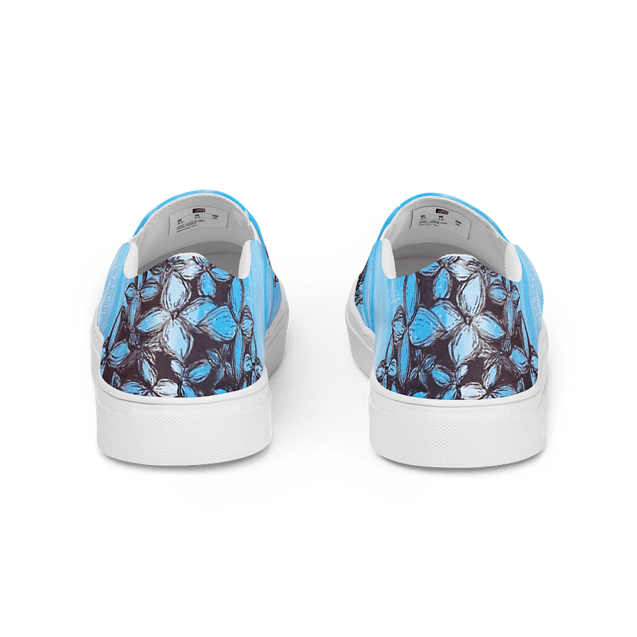 "Hydrangeas" Canvas Slip On Shoes (Men's) product image (4)