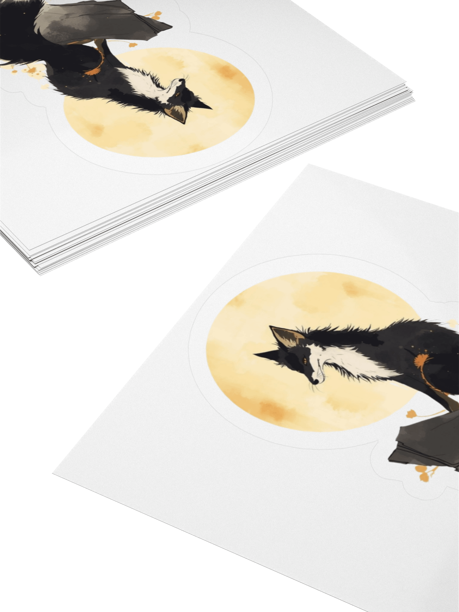 Moonlit Fox Kiss Cut Stickers product image (4)