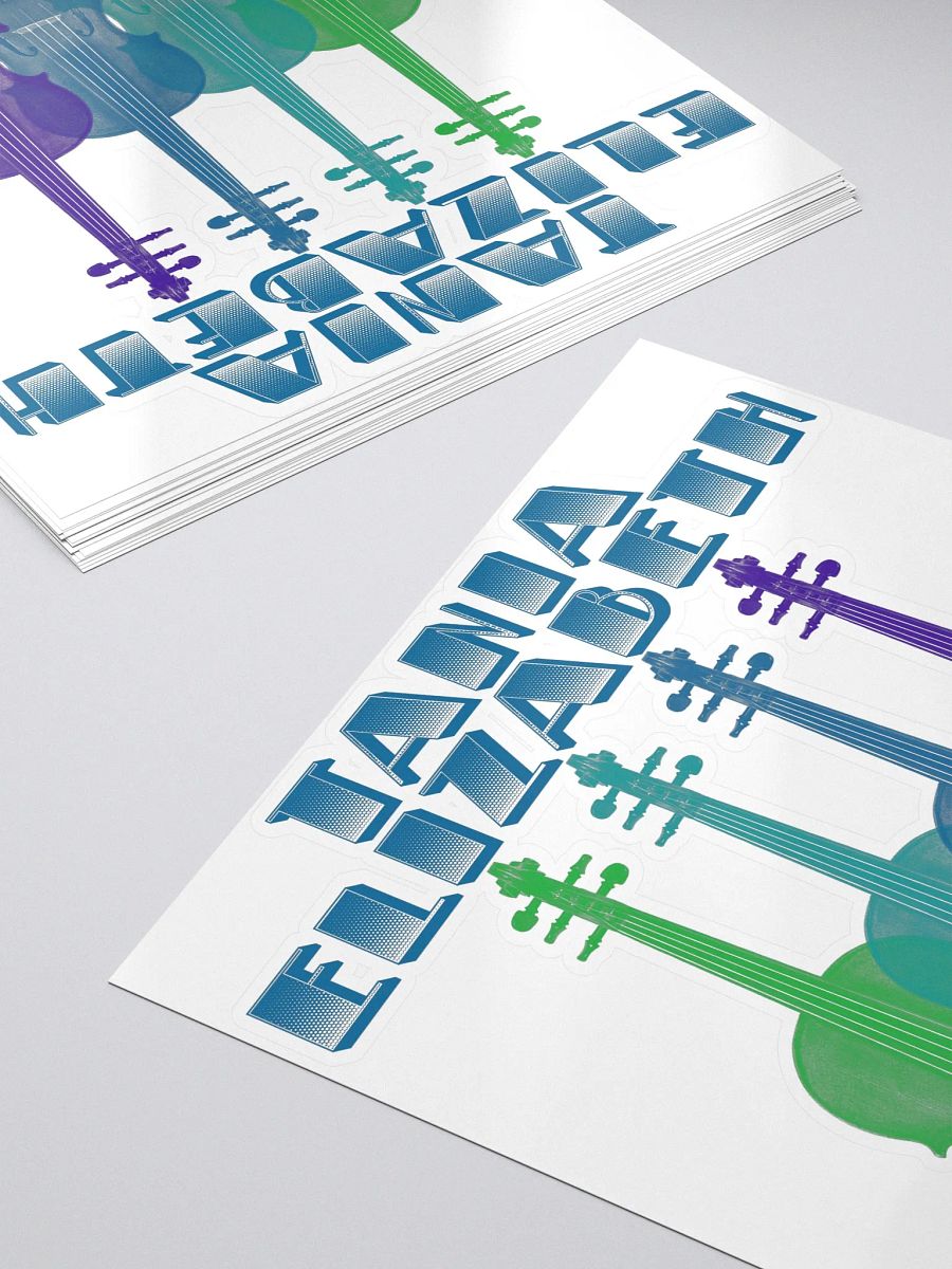 4 Fiddles Sticker - Green/Blue product image (5)