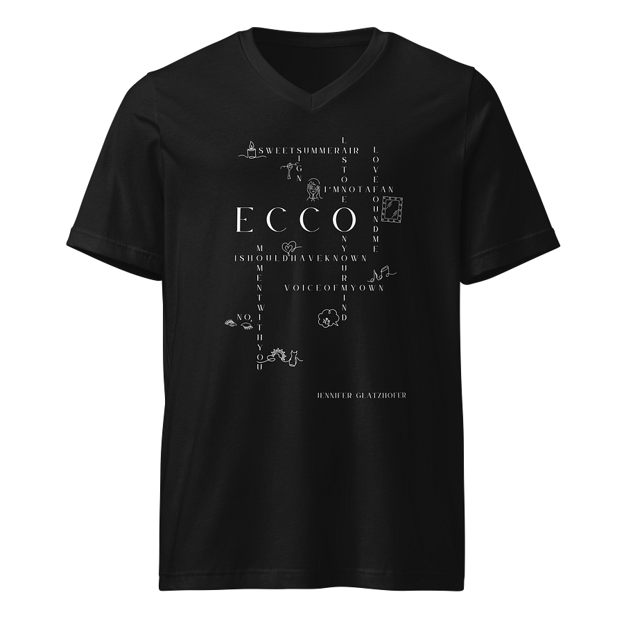 ECCO - Song Titles V-Neck T-Shirt product image (1)