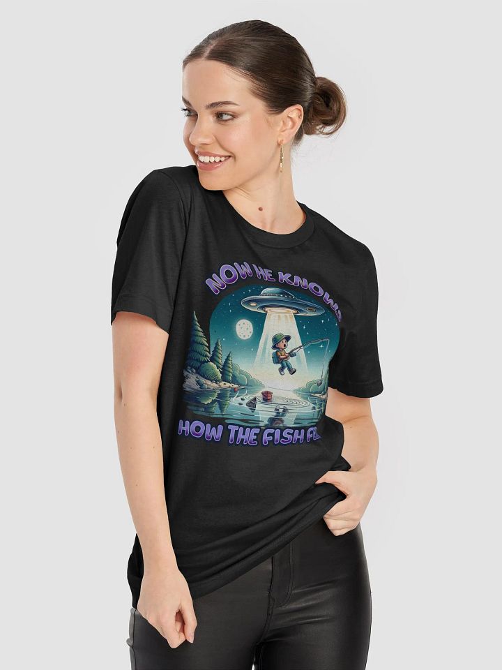 Alien Abducted Fisherman T-Shirt product image (2)