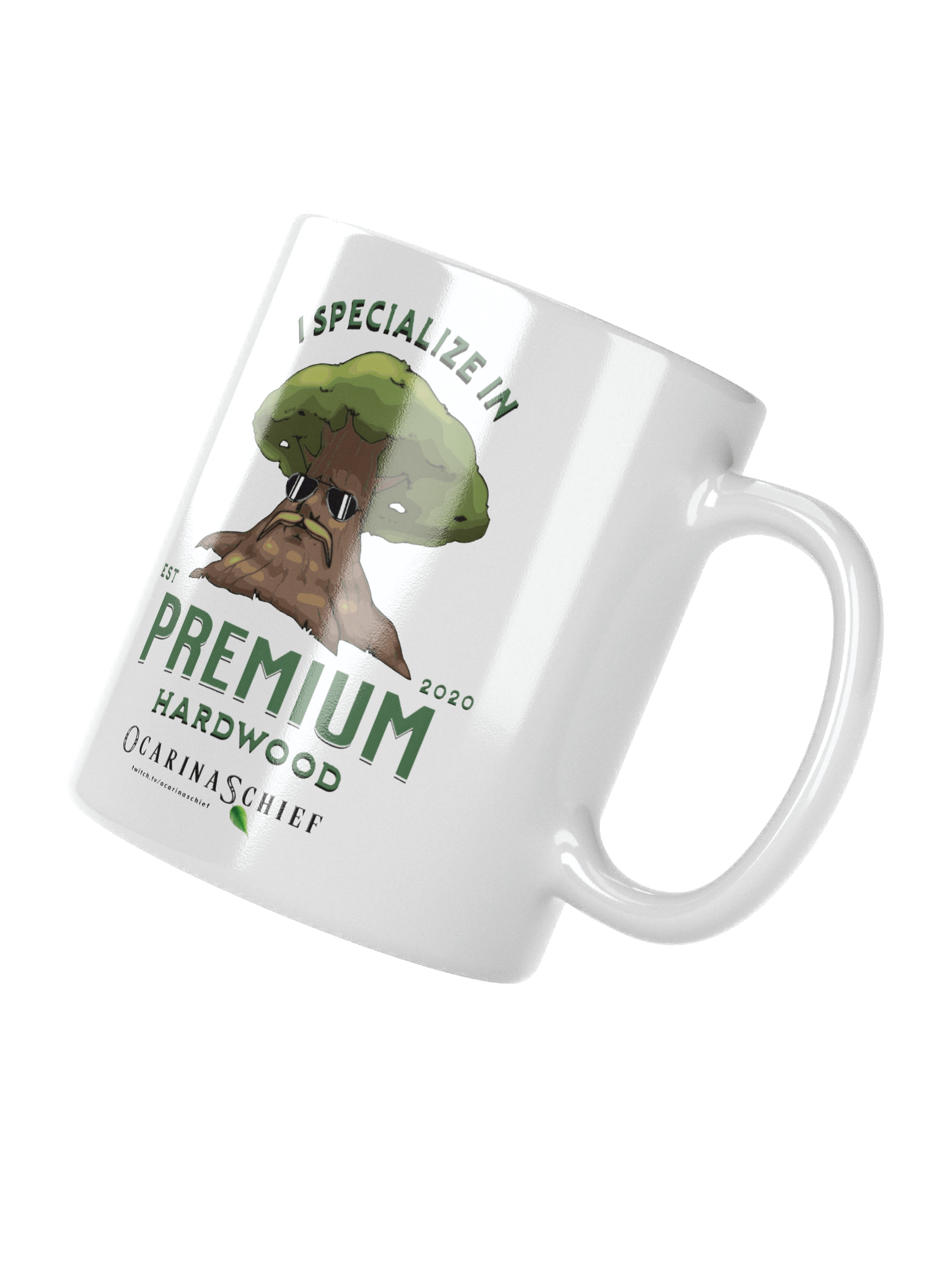 Premium Hardwood White Glossy Mug product image (3)
