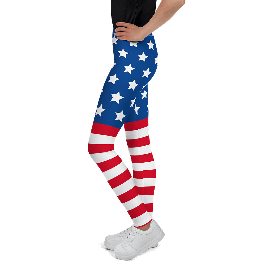 Starry Stripes Youth Leggings product image (4)