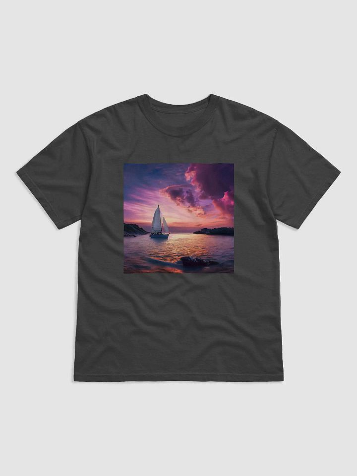Sunset Serenity: Sailboat Chases Dreams product image (1)