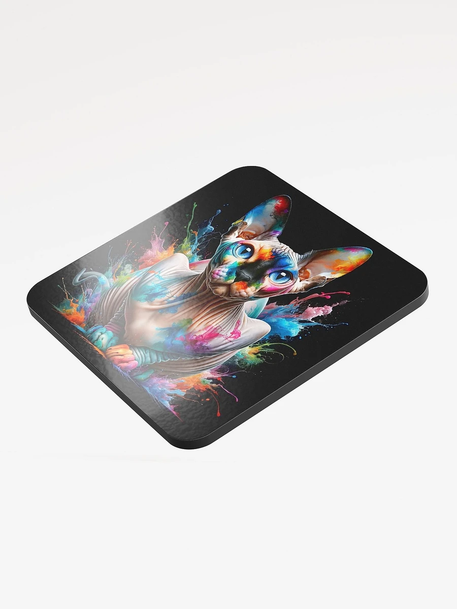 Glossed Cork Coaster: Sphynx product image (3)