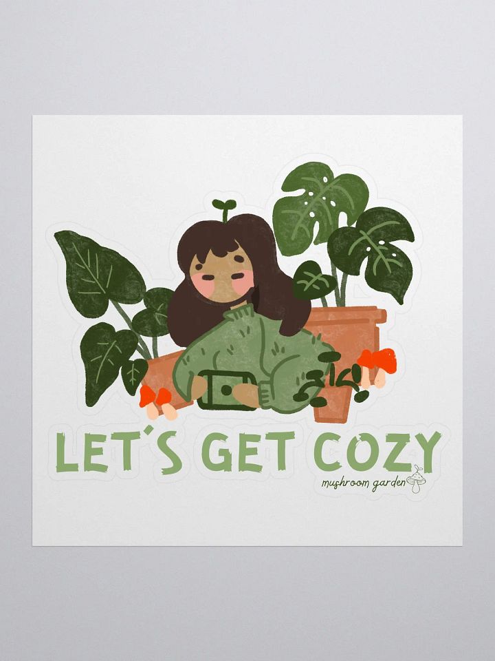 LETS GET COZY STICKER product image (1)