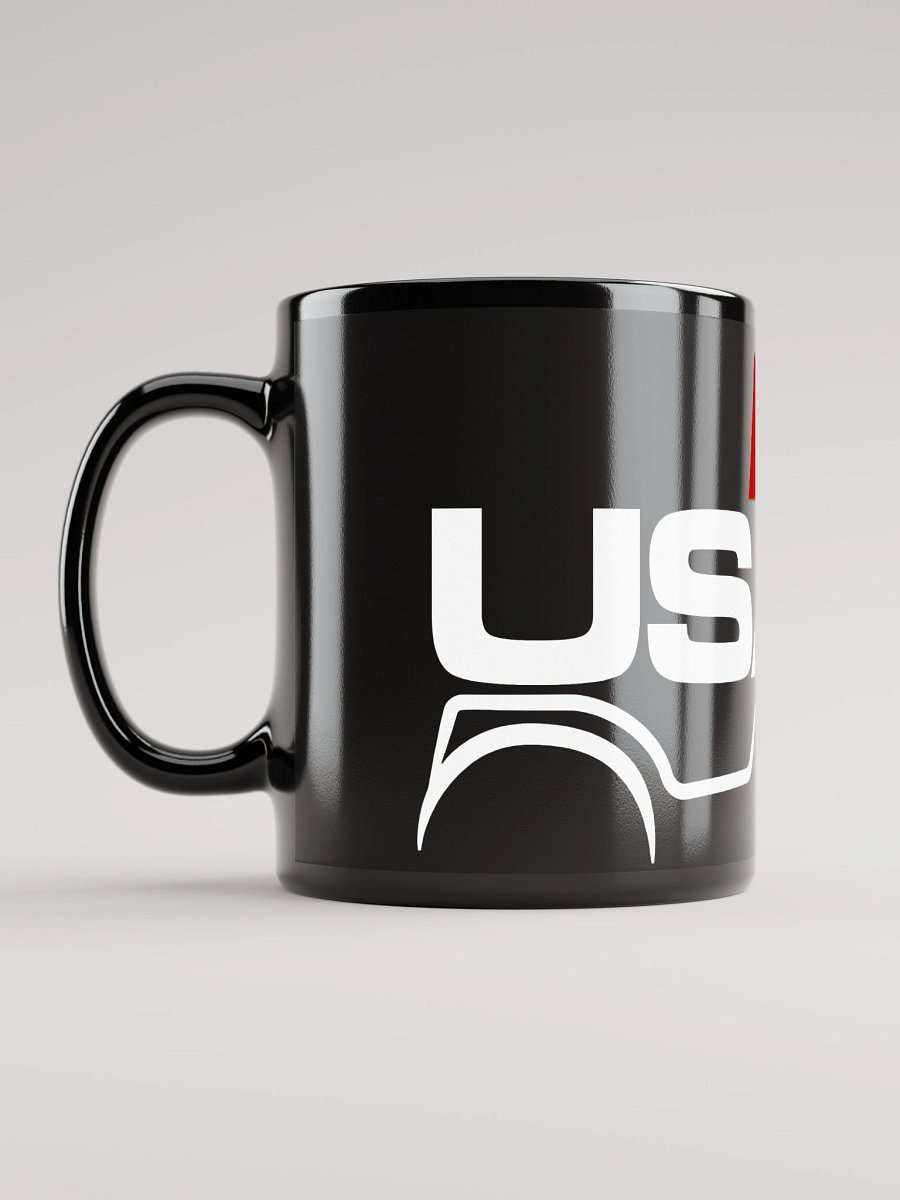 Black Mug with LARGE White & Red Logo product image (12)