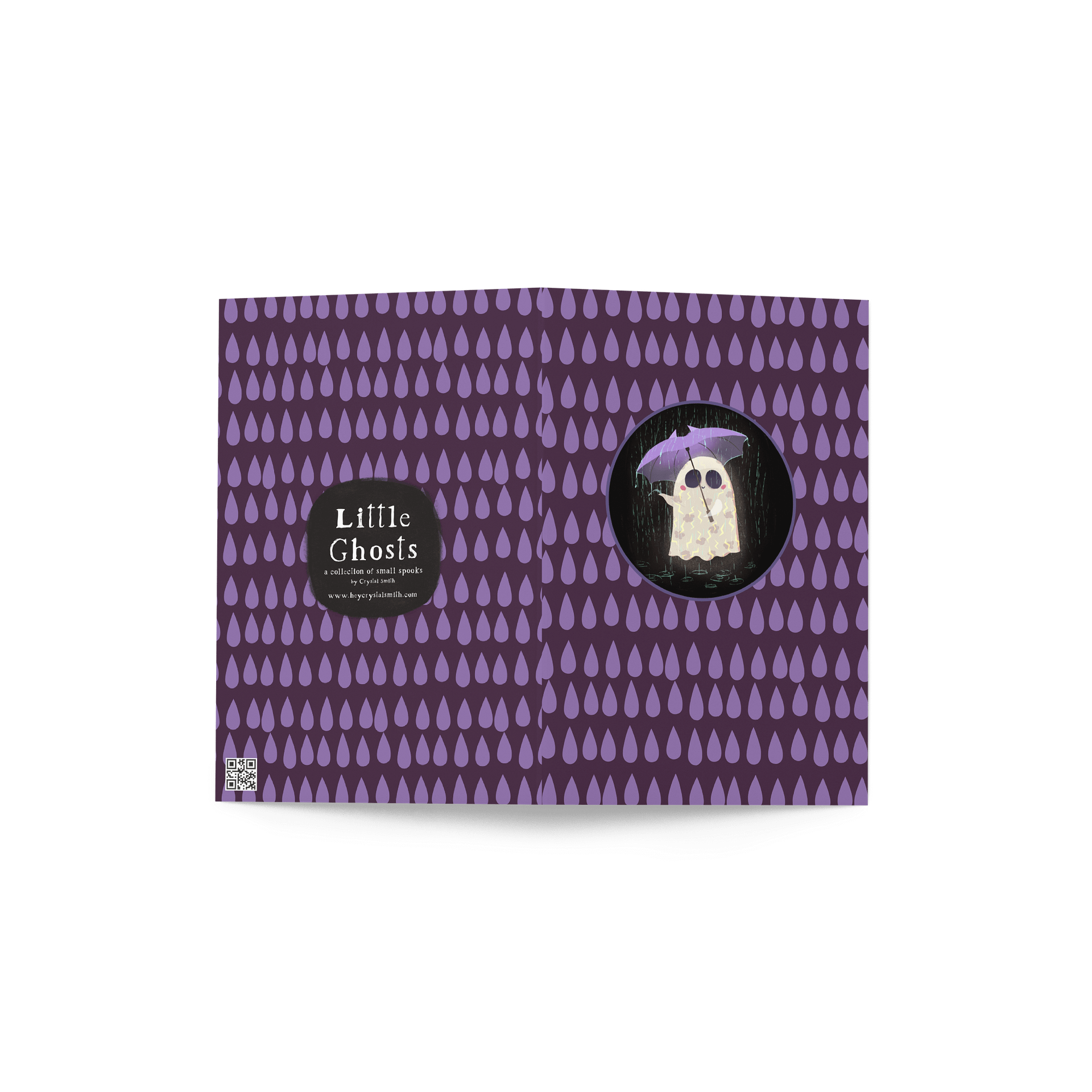 Little Ghost in the Rain - Greeting Card product image (4)