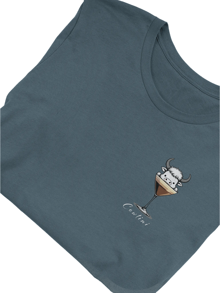 Cowtini T-Shirt, Cute Highland Cow Coffee Tee, Funny Espresso Martini Shirt, Barista Gift, Quirky Coffee Lover Graphic product image (2)
