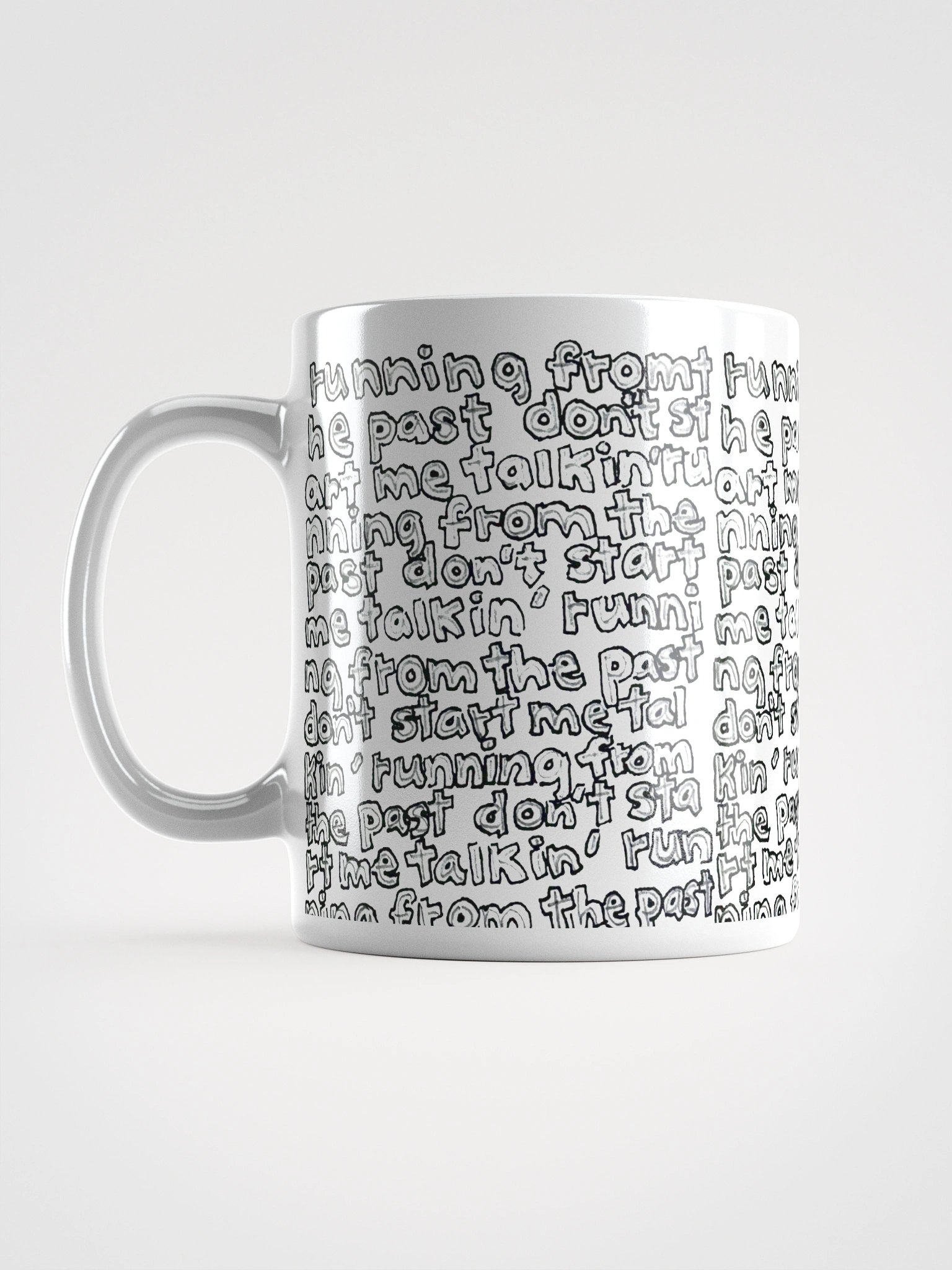 Running from the Past White Glossy Mug product image (17)