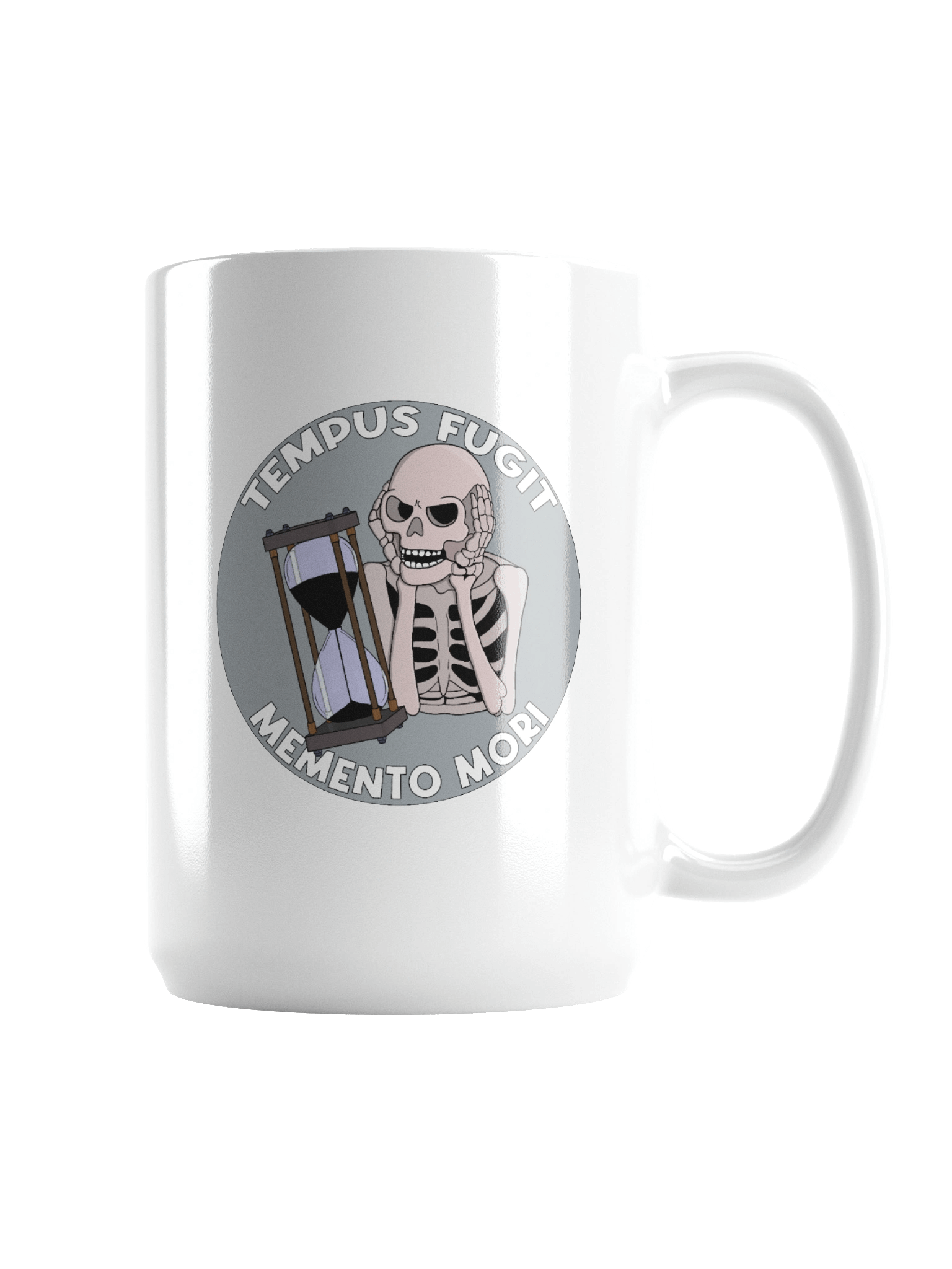 Tempus Fugit Skeleton Memento Mori Hourglass product image (2)