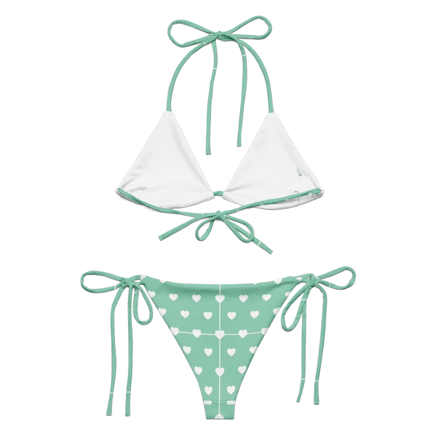 Pastel Heart Seamless Pattern String Bikini - v1 product image (5)