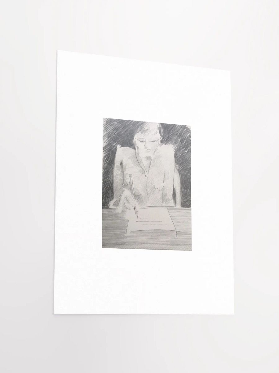 Sloy writing (pencil sketch) Print product image (4)