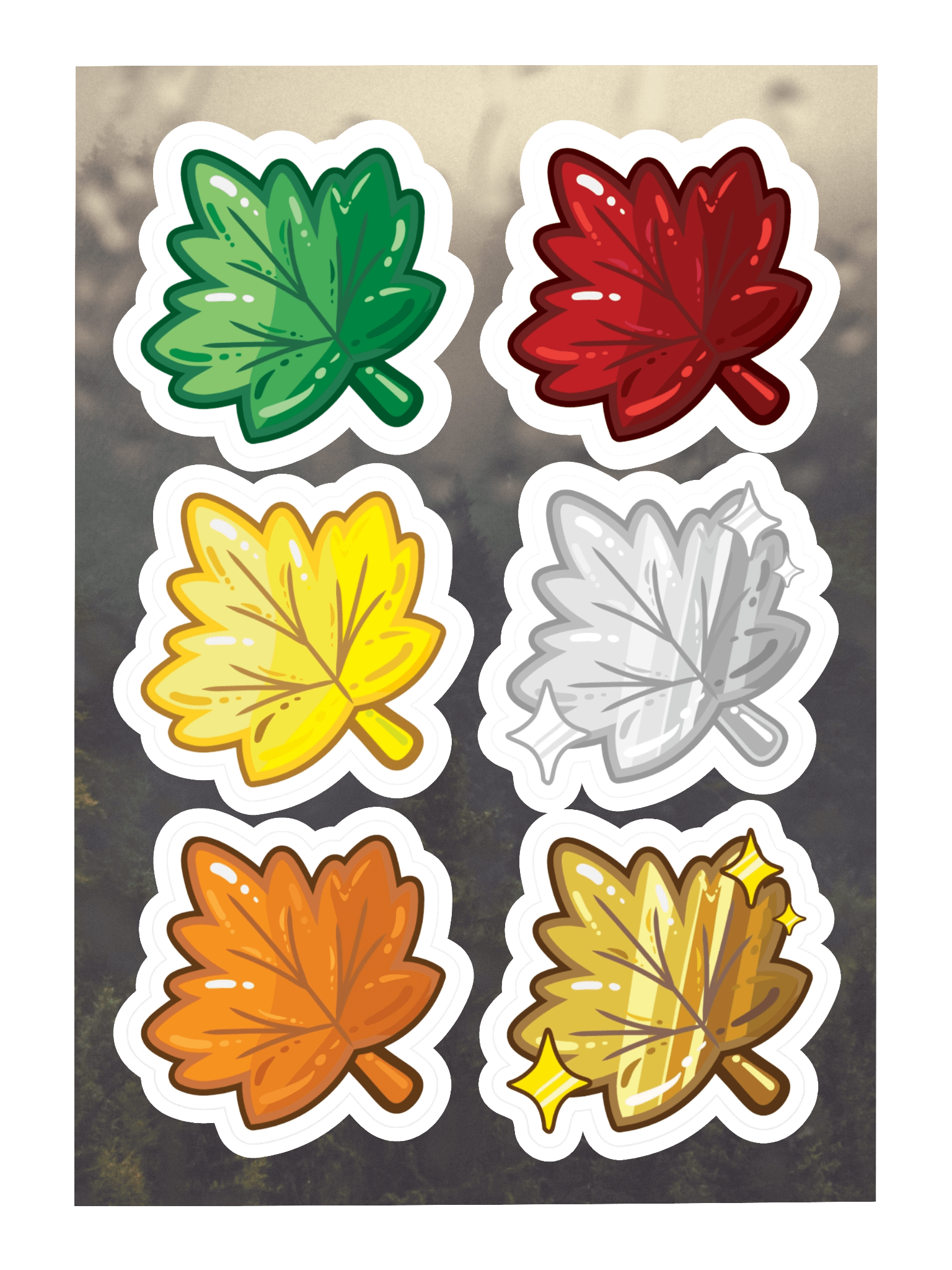 Leaf Badge Sticker Sheet product image (3)